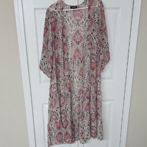 Torrid Multicolor Floral Kimono